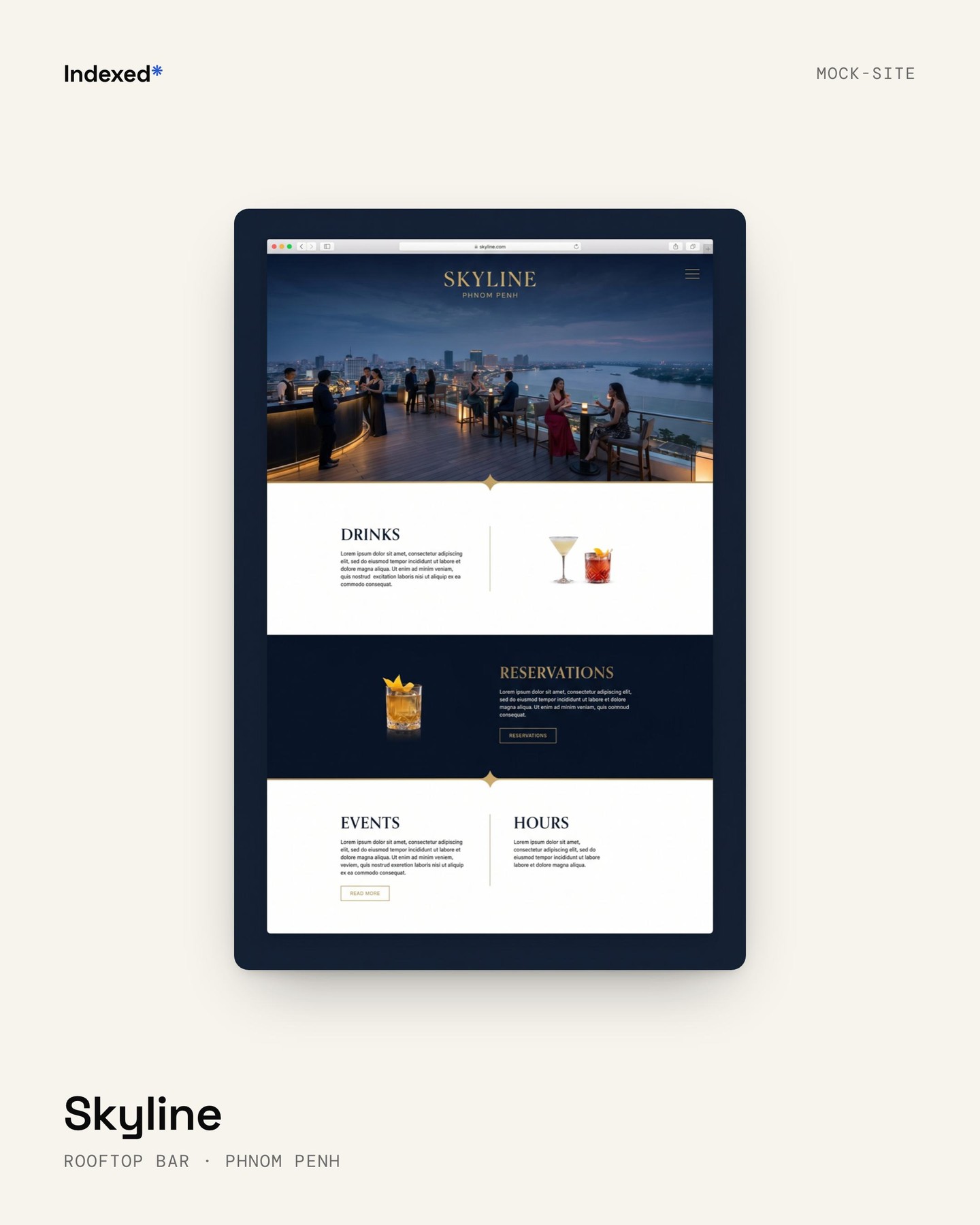 Be Indexed — signature work